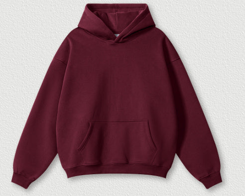 Premium Oversized Cotton Hoodie with Fleece Lining – Unisex Streetwear