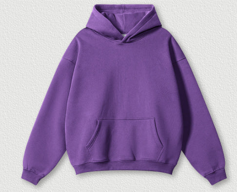 Premium Oversized Cotton Hoodie with Fleece Lining – Unisex Streetwear